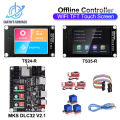 3D Printer MKS DLC32 V2.1 32bits Motherboard Offline Controller WIFI TFT Touch Screen TS24-R TS35-R for Laser Engraving Machine. 