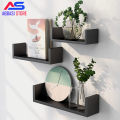 U-Shaped  Floating Shelves for Wall, Wall Shelves Set of 3, Small Wall Mounted Shelf for Bedroom, Kitchen, Bathroom and Living Room Decoration Storage. 