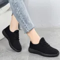 Women's Vulcanize Shoes 2024 Sneakers Solid Black Red Shoes Gym Fitness Trainers Walking Sport Shoes Female Zapatos Mujer. 