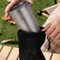 350/500/600ml Pure Titanium Camping Cup Portable Ultralight Coffee Tea Juicy Cups For Home Outdoor Camping Picnic Beer Cup. 