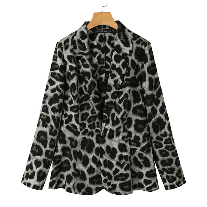 ZANZEA%20Leopard%20Print%20Lightweight%20Blazer%20for%20Women%20Autumn%20Notched%20Lapel%20Long%20Sleeve%20with%20Shoulder%20Pad%20Woman%20Commute%20Outerwear%20-%20Image%207