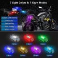 7 Colors Led Aircraft Strobe Lights Usb Charging - Enhance Visibility And Safety During Night Rides. 