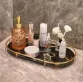 Makeup Storage Rack, Cosmetic Storage Shelf, Makeup Organizer, Dressing Table, Makeup and Perfume Organizer, 3 round Floors 1 round floor. 