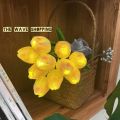 Tulip Lamp 10Pcs Tulips Artificial Flowers With LED Light, touch Bouquet For Home Decor Table Centerpieces Night Lamp Gift Idea Wedding Arrangements.