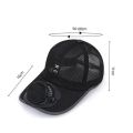 Solar Powered Cap with Fan Summer Breathable Mesh Sun Protection Outdoor Baseball Hat For Men USB Rechargeable Cooling Headwear. 