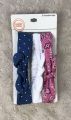 Wonder Nation Baby Girl 3 Pc. Headwraps Set Bows Knotted. 