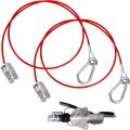 Universal Heavy Duty Stainless Steel Caravan Trailer Breakaway Rope Brake Away Safety Cable Braked Hitch Accessories Parts. 