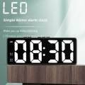 LED Mirror Table Clock Digital Alarm Snooze Display Time Desktop Electronic Table Clocks Desktop Clock. 