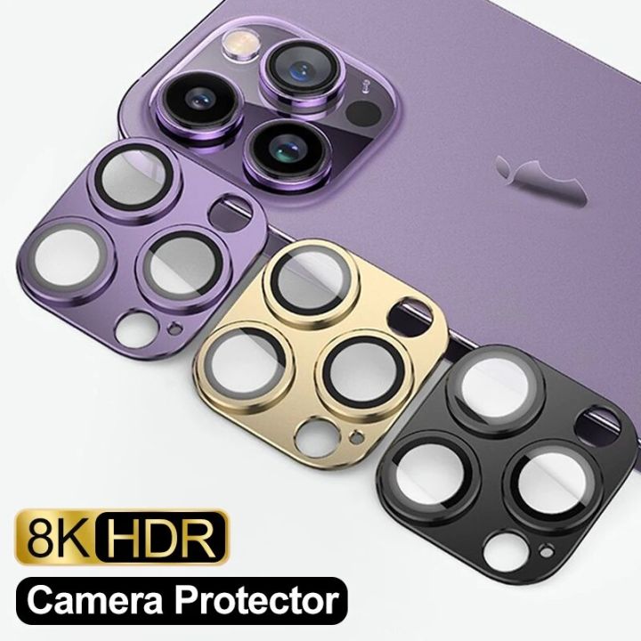 Metal Camera Lens Glass Protector For iPhone 11 12 13 14 15 Pro Max ...