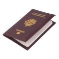 High Quality Pu Passport Protective Cover Bank Card Holder Travel Document Fashion Men and Women French Passport Cover Wallet.