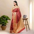 Soft silk katan  Saree For Women Without Blouse Pieces. 