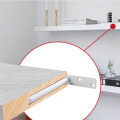 Hidden Floating Shelf Bracket Wall Shelf Kitchen Shelf, Fireplace Mantel Bracket Invisible Wall Mount Bracket for Home & Office. 