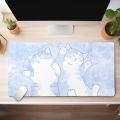 Minimalist Mouse Pads Blue Cat Cute Design Gaming Mousemat Large Mousepad Gamer  Mat Company Desk Pads Design For  Rug. 