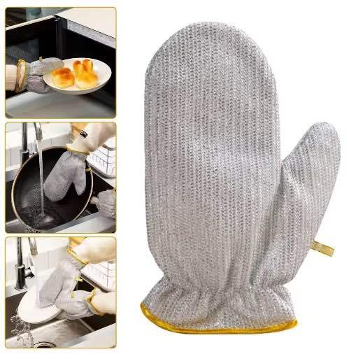 Water proof dishwashing gloves . Multiple use kitchen dish washing gloves free size