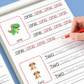 32-Page Children's Handwriting Practice Book, English Alphabet Letters, Tracing and Writing Pen Control Training Book, Children's Early Education Workbook, Learning to Write, Suitable for Home and School Writing Aids. 