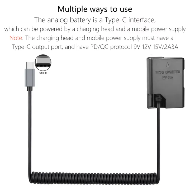 EP-5A%20USB-C%20Power%20Adapter%20Kitr%20EN-EL14%20EN-EL14a%20Dummy%20Battery%20for%20Nikon%20D3100%20D3200%20D3300%20D3400%20D3500%20D5100%20D5200%20D5300%20D5500%20-%20Image%205