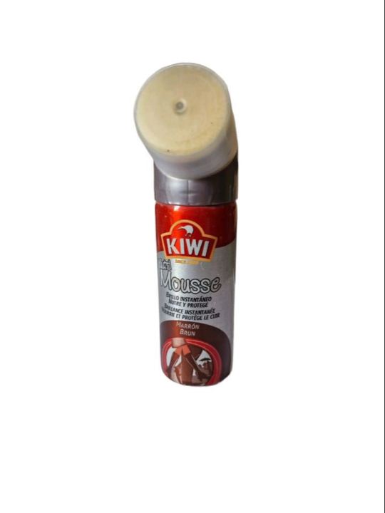 Kiwi nutri mousse shoe polisher maroon brun