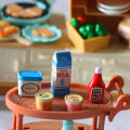 5Pcs/Set 1:12 Dollhouse Miniature Food Mini Tomato Sauce Iced Yogurt Dolls Kitchen Toy. 