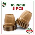 Stylish Addition - 10" inch plastic flower tub 3 picas. Brown color esha flower tub / planters / fuler tob. - Modern - Choice Expression. 