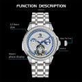 Men's Skeleton Automatic Mechanical Winding Wristwatch Stainless Steel Waterproof Fashion Sapphire Crystal Watch 2024. 