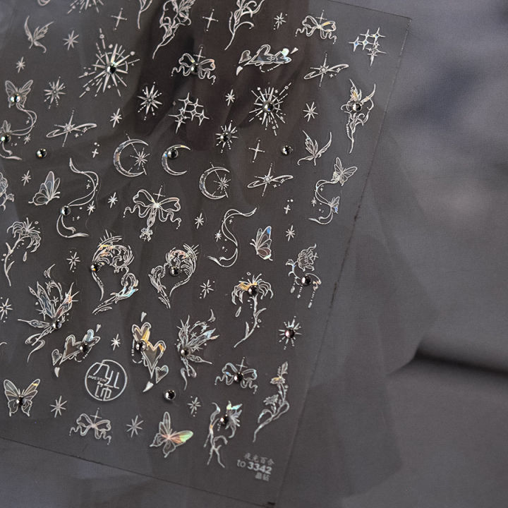 1pcs%205D%20Diamond%20Butterfly%20Nail%20Art%20Stickers%20Holographic%20Butterfly%20Nail%20Decorations%20Decals%20DIY%20Self-Adhesive%20Slider%20Accessories%20-%20Image%204