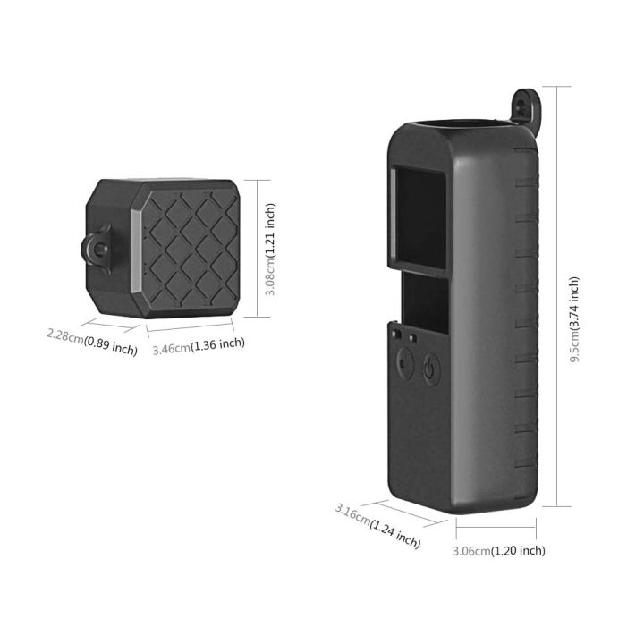 PULUZ%202%20in%201%20Diamond%20Texture%20Silicone%20Cover%20Case%20Set%20for%20DJI%20OSMO%20Pocket%20Shell%20-%20Image%204