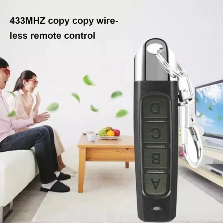 Keychain 433MHZ Remote Control Auto 4 Channe ABCD Code Garage Gate Door Opener Duplicator Clone Cloning Code Car Key