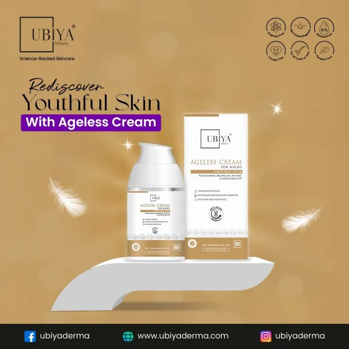 UBIYA%20DERMA%20Ageless%20Night%20Cream%20with%203%25%20Bio-Placenta,%20Retinol%20&%20Niacinamide%20%7C%20Anti-Aging%20Cream%20for%20Wrinkles,%20Fine%20Lines%20&%20Dark%20Spots%20%7C%20Face%20Moisturizer%20for%20Dry%20to%20Normal%20Skin%20%E2%80%93%2050g%20-%20Image%202