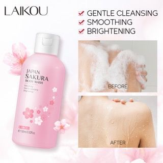 LAIKOU Japan Sakura Shower Gel Moisturizing Whitening Cleaning Elegant Fragrance Oil Control Bodycare Shower Gel Skin Care- 100ml