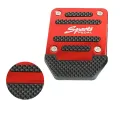 Universal Aluminum Automatic Transmission Car Pedal Cover Brake Fuel Gas Foot Pad Set Kit Pedals Red Blue Silver Non-Slip Tools. 