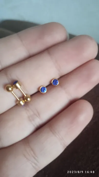 Gold%20Plated%20Earrings%20Karabu%20Joduwak%204%20mm%20size%20For%20Men%20And%20Women%20-%20Image%207