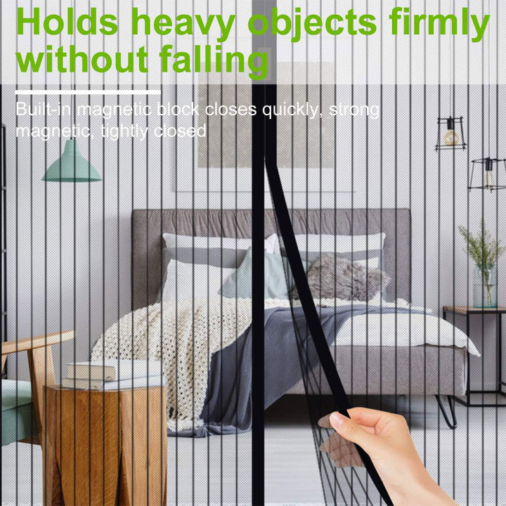 Magnetic%20Screen%20Door%20Net%20Self%20Closure%20Pets%20Dog%20Friendly%20Durable%20Fiberglass%20Mesh%20Curtain%20Keep%20Bugs%20Mosquito%20Out%20For%20Bedroom%20Door%20-%20Image%202