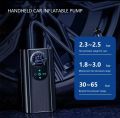 12v Car Air Pump, 4 Tyre Pressure Modes, 2X Faster, Smart Tyre Air Compressor, 3 Nozzles, Auto Shut Off Pump for Cars, Bike, Cycles. 