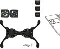 Cooler Stand Laptop Cooler Low Noise Cooling Portable Ultra Slim Gaming Laptop Cooling Pad Prevent Overheatin for 7-15 in Laptop. 