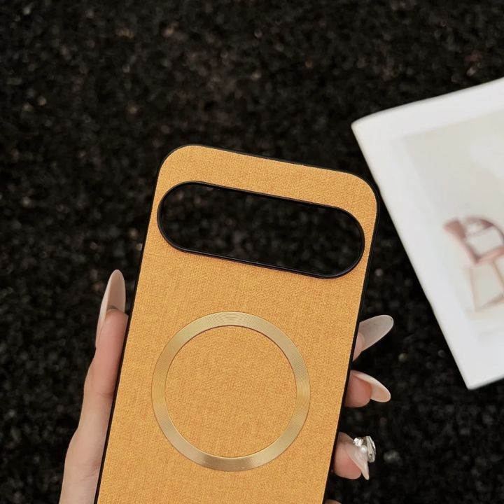 Fabric%20Cloth%20Leather%20for%20Magsafe%20Case%20for%20Google%20Pixel%2010%209%20Pro%20XL%209A%208A%207A%20Pro%20Magnetic%20Wireless%20Charging%20Slim%20Shockproof%20Cover%20-%20Image%204