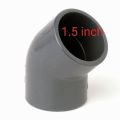 1/2 to 2 inch plain elbow 45 degree outdoor fittings garden water line system irrigation grey. 