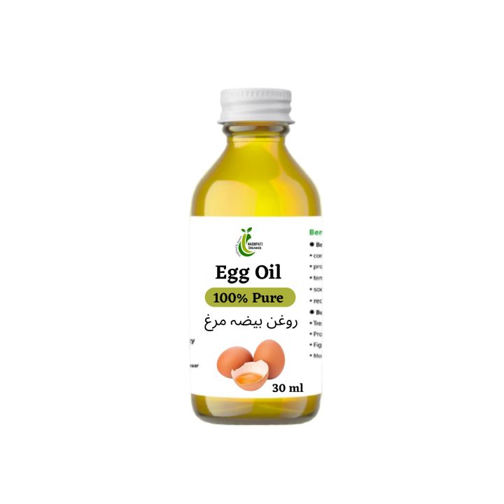 Egg Oil ( Edible ) 30 ml 100% Pure - Egg yolk Oil -  Roghan e Beza Murg - Nashpati Brand