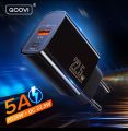 QOOVI iPhone 12 Pro Max Dual USB Type C PD 20W Charger 5A Fast Charging Wall Adapter Quick Charge 4.0 QC For iPhone 13 12 Xs Huawei Xiaomi Samsung.. 