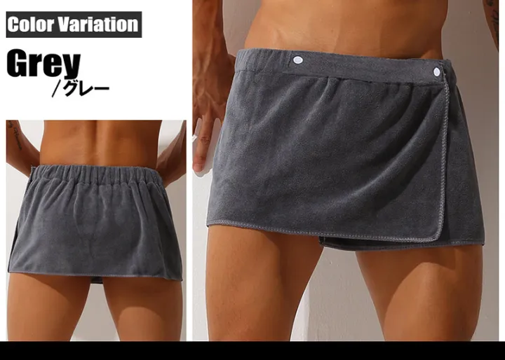 %20Sleep%20Bottoms%20Man%20Microfiber%20Pajamas%20Men%20Nightwear%20Short%20towel%20Pants%20Side%20Split%20Bathrobe%20Culottes%20Soft%20Thick%20-%20Image%206