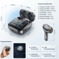 ANC Bluetooth 5.3 TWS Earbuds, Wireless Bluetooth Earphones with Calling, Deep Bass, ENC Noise Reduction & LED Display. 