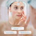 Acrylic Shower Mirror Fogless Anti-Fog Women's Travel Shaving And Makeup Mirror Bathroom Accessory Tools.