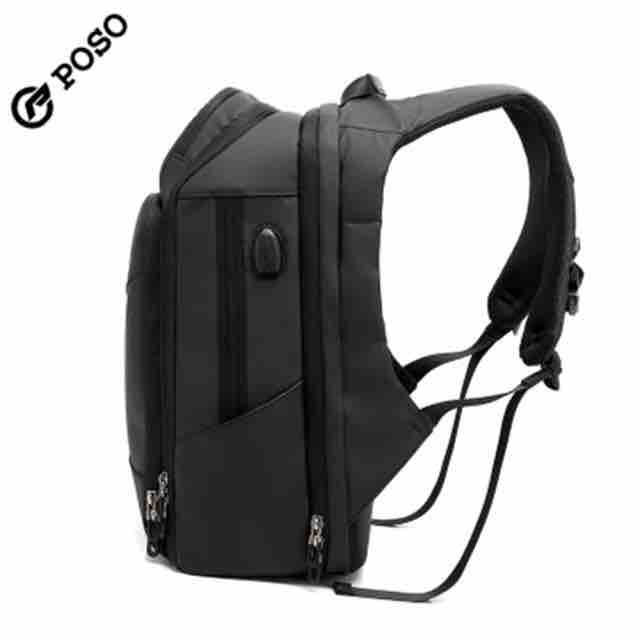 POSO%20Laptop%20Backpack%20For%20Unisex%20-%20Black%20%7C%20Fashion%20Polyester%20Outer%20Cover%20Bag%20With%20Arcuate%20Shoulder%20Strap%20Backpack%20-%20Image%205
