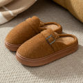 Winter Women's Indoor Slippers Warm Soft Soled Comfortable Outdoor Non Slip Suitable for Couples FashionBedroom Home Shoes. 