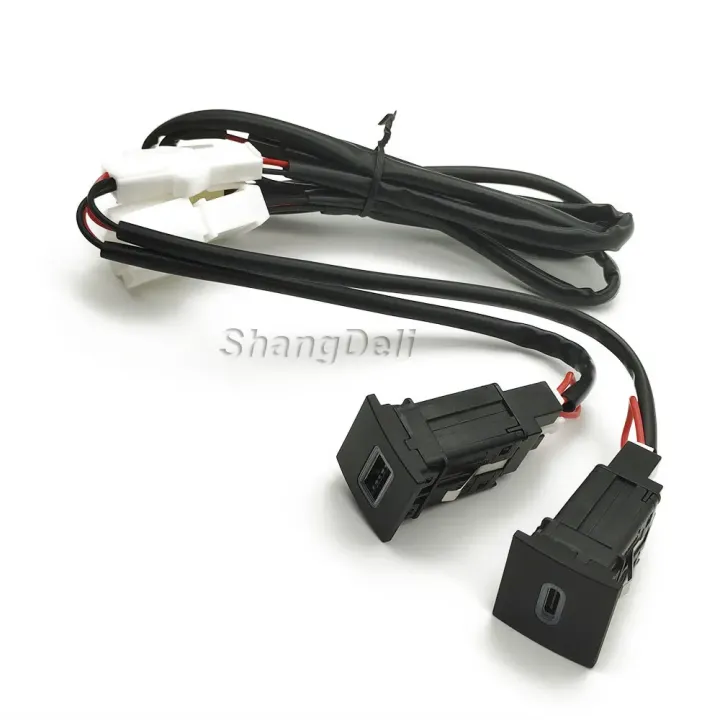 12V%20Red%20LED%20Car%20Socket%20Charger%20Dual%20USB%20PD%20Type%20C%20Port%20Phone%20Chargers%20Power%20Adapter%20For%20VW%20Golf%206%20MK6%20Jetta%205%20MK5%20-%20Image%205