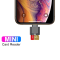 2pcs MINI SD TF Card Card Reader Suitable For iPhone iPad Connection External Expansion Memory Card OTG Storage Card Adapt.