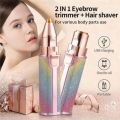 Chargeable Flawless 2 in 1 Eye Brow And Facial Hair Remover Machine,. 