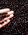 100 Pcs 7~8mm Black Crystal Faceted Plastic Beads For bag making, Jewelry Making DIY Bracelet Necklace Earrings Crafting Embroidery etc. 