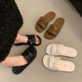Women's Summer Outdoor Sandals Soft Bottom Flat Slippers Beach Casual Fashion Crystal Pad PVC Material Breathable Slip-On Shoes. 