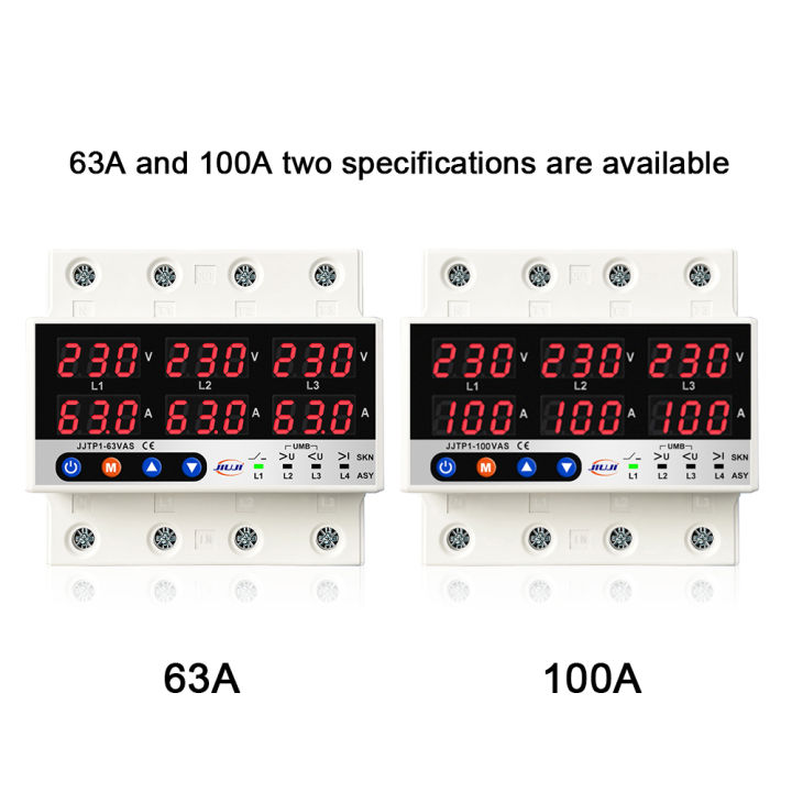 Three Phase Voltage and Current Protector Multiple Protections with ...