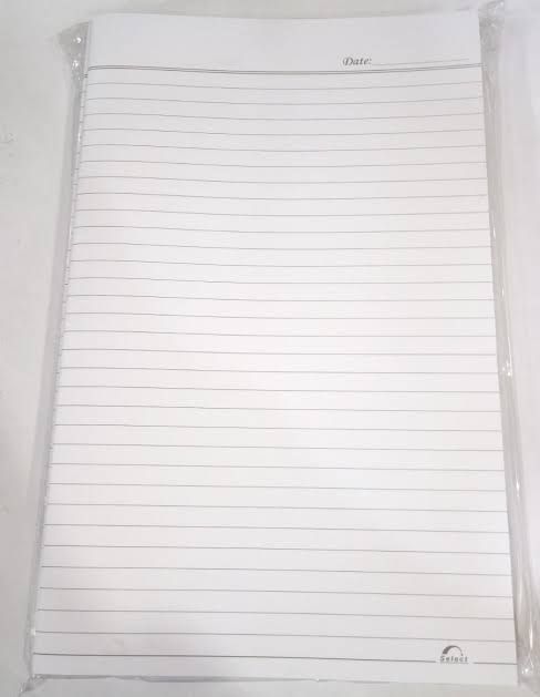 Full scape paper - Full scape sheets - Loose sheets - pack of 50, 100 and 200 narrow line sheets